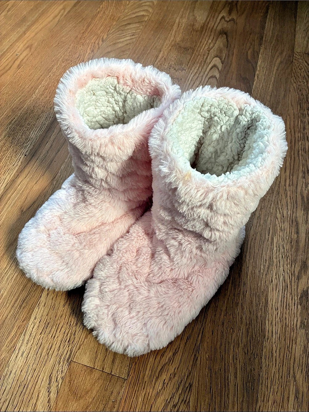 Pink Fuzzy Slippers Like New